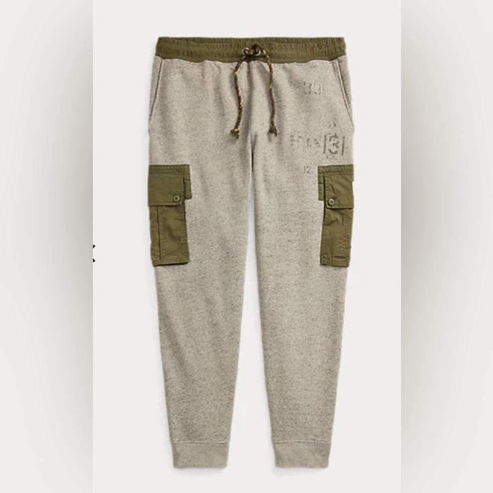 POLO RALPH LAUREN Vintage Fleece ATL Joggers Pants Grey Men’s new